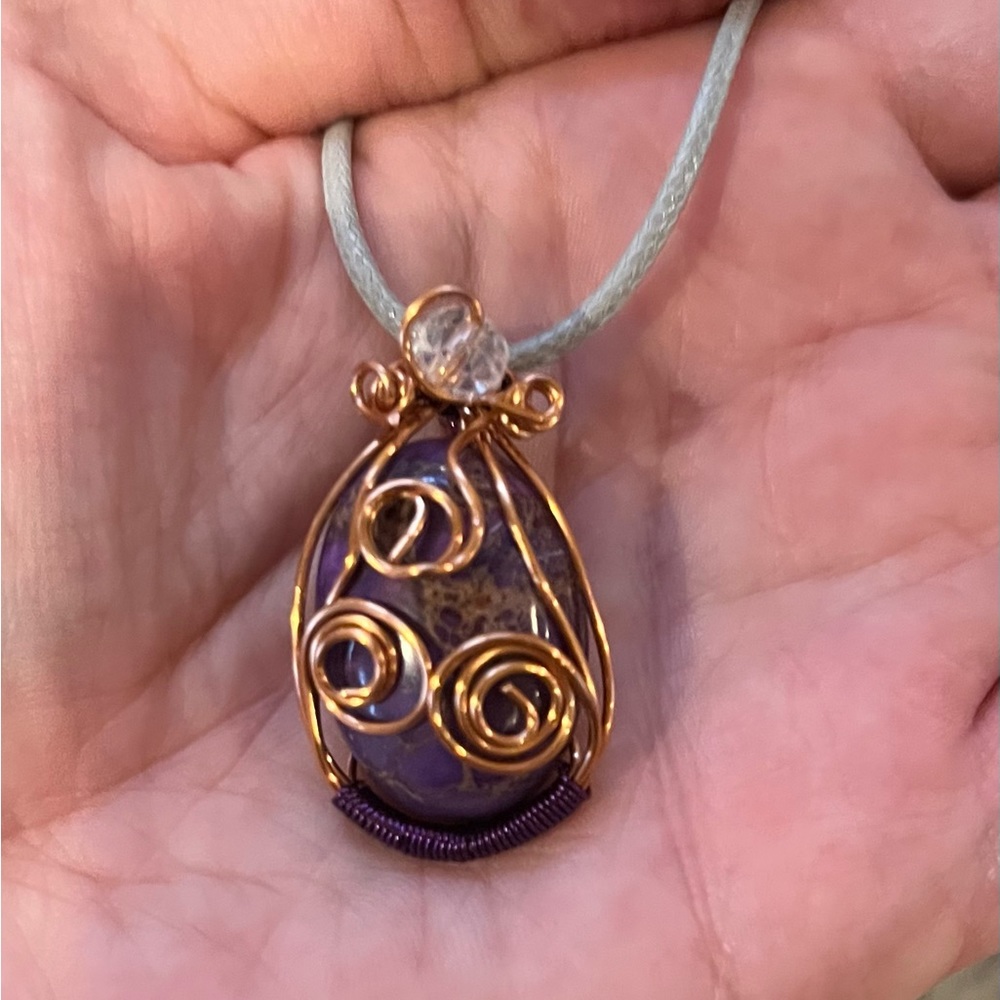 Grape Agate Necklace